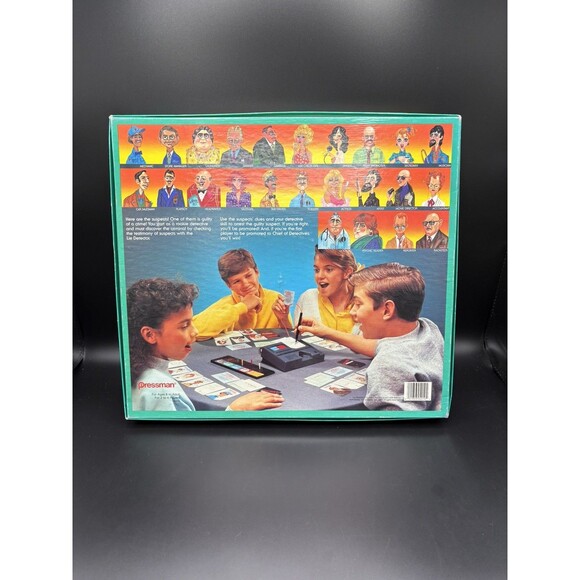 Lie Detector Board Game 1987 Pressman Scientific Crime Solving Mattel Vintage - Picture 5 of 9